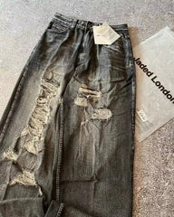 Y2K Hip-Hop Baggy Jeans | Oversized Vintage Street Trousers