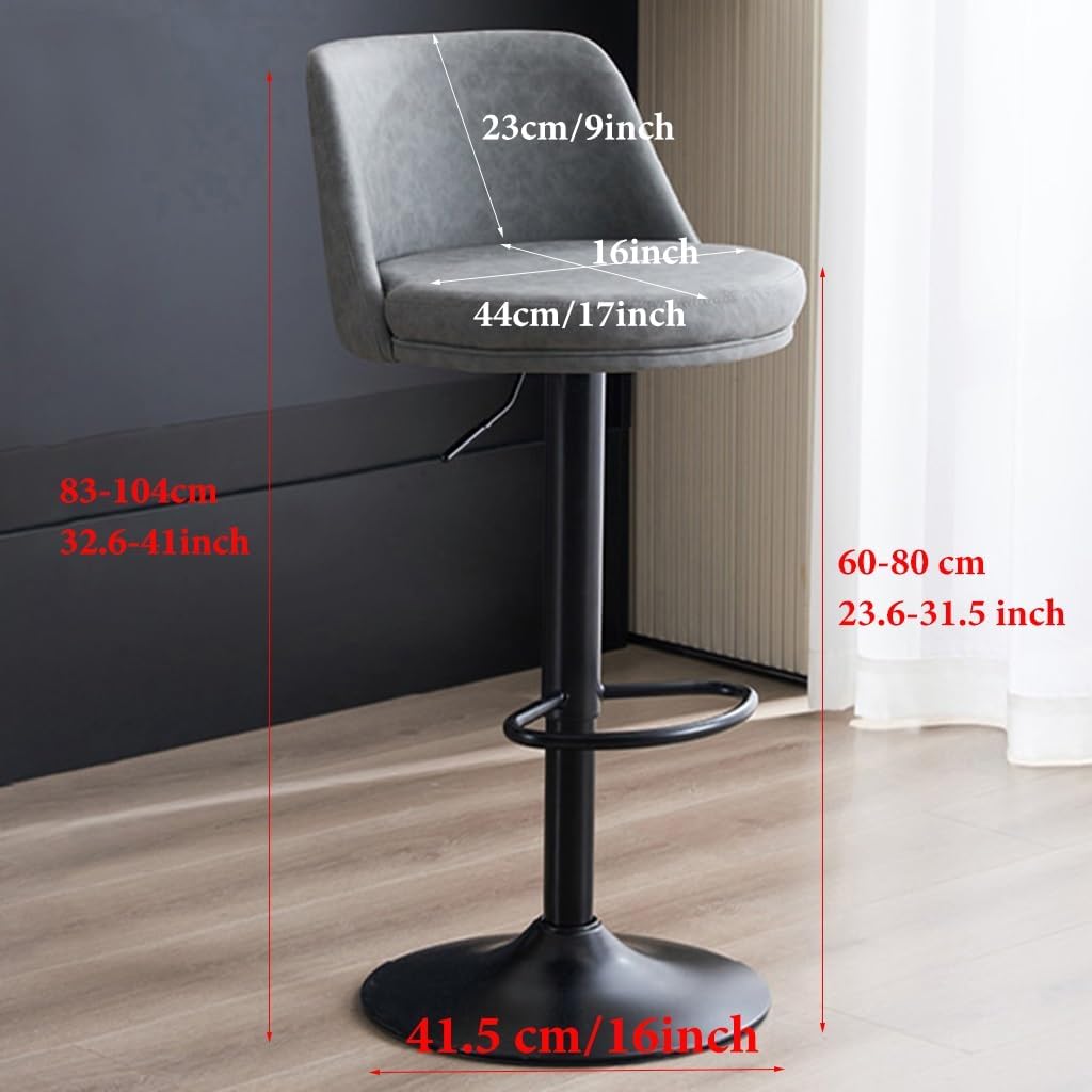 Modern Bar Stools Adjustable Swivel Bar Chairs Lift Height Kitchen Counter Dining Chairs Home Office Furniture