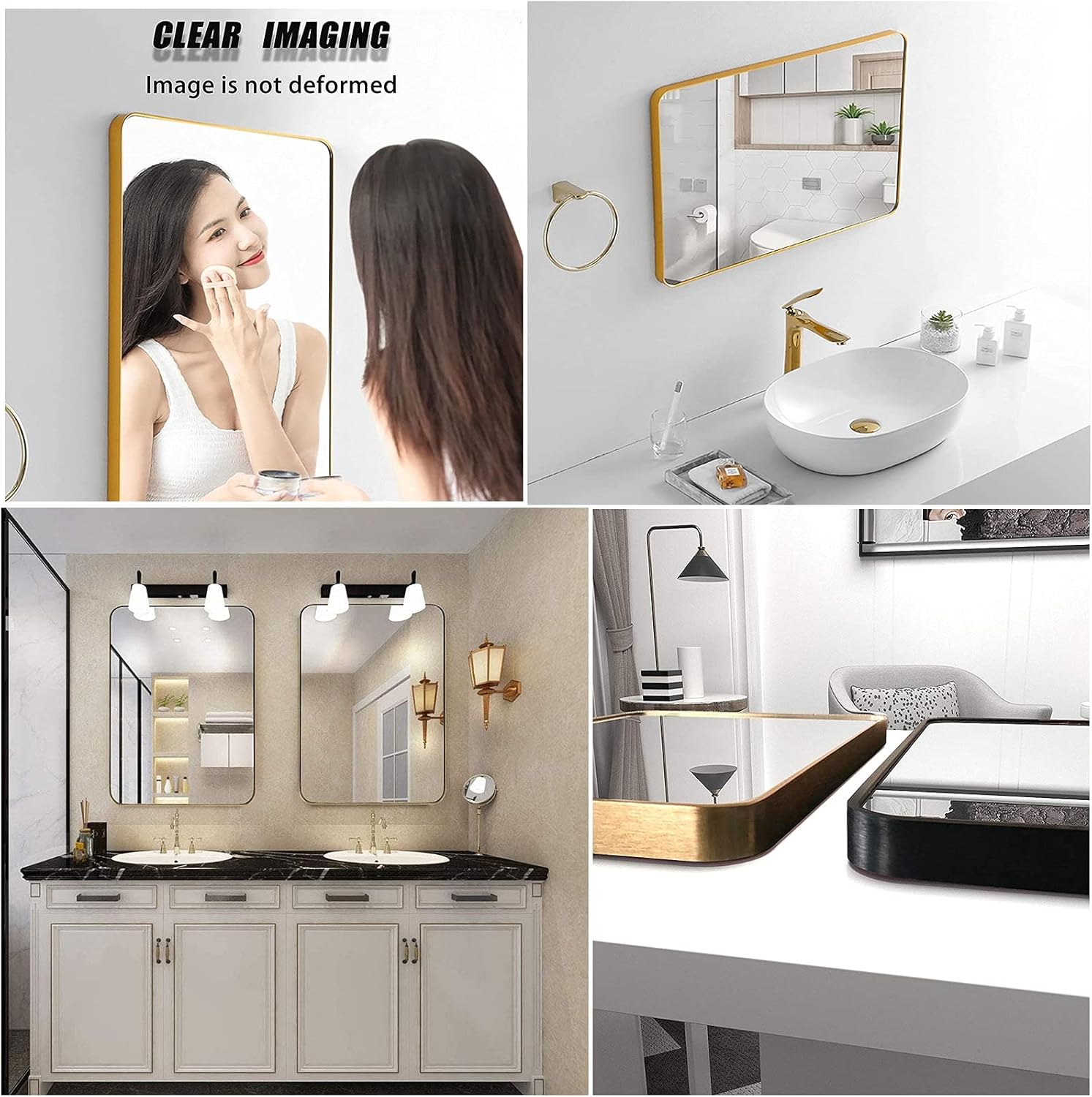 Stylish Full - Length Mirrors - Oval & Custom Shapes Ideal For Bedroom & Living Room, Aluminum Frame
