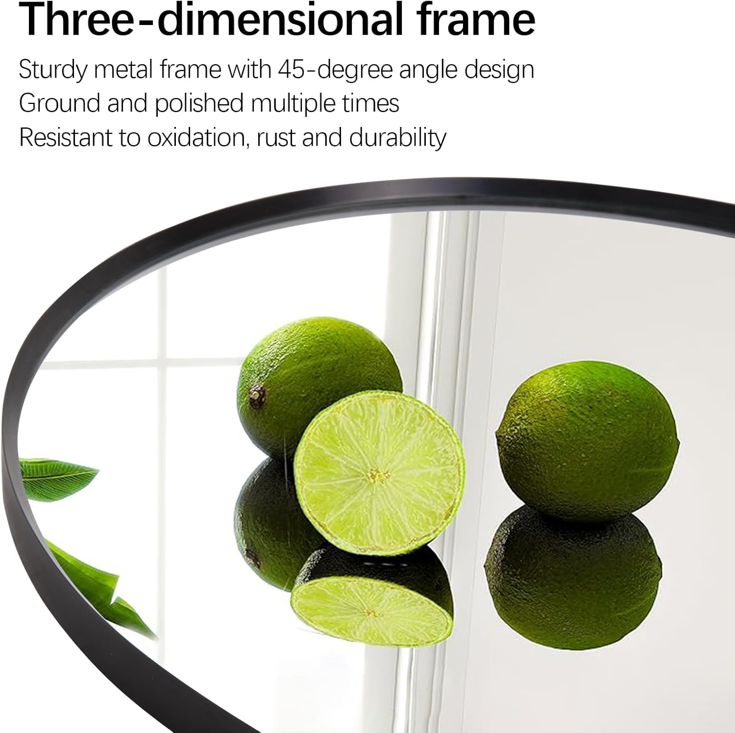 Stylish Full - Length Mirrors - Oval & Custom Shapes Ideal For Bedroom & Living Room, Aluminum Frame
