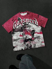 2025 New Men’s Angel Print T-Shirt | Soft Breathable Casual Fashion Tee