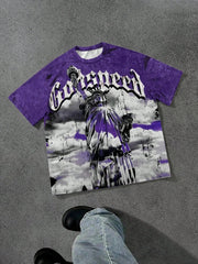 2025 New Men’s Angel Print T-Shirt | Soft Breathable Casual Fashion Tee