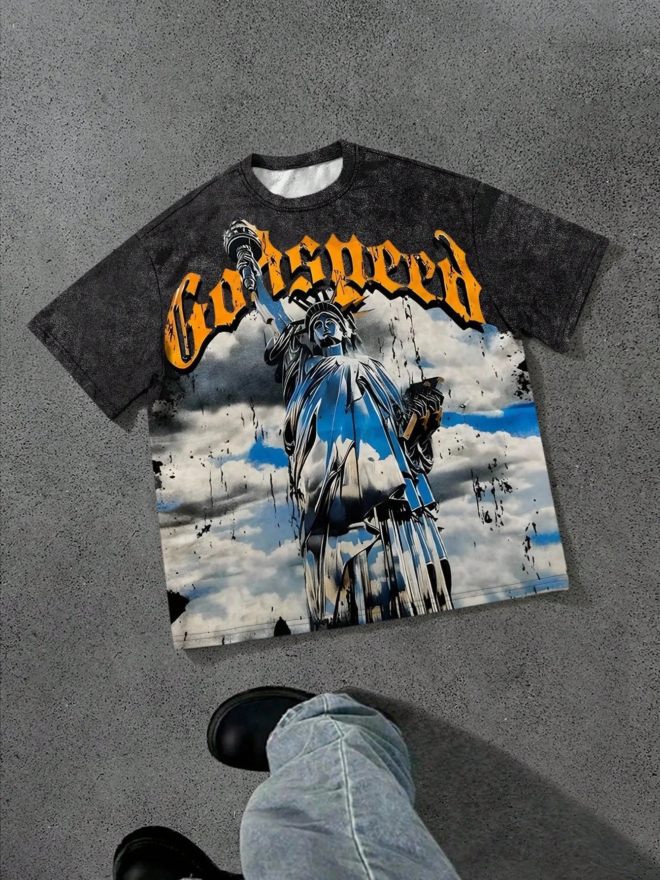 2025 New Men’s Angel Print T-Shirt | Soft Breathable Casual Fashion Tee