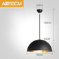 Nordic Industrial Black Pendant Lamp - E27 Retro Hanging Light for Dining & Commercial Spaces