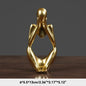 Thinker Figurine Statue Abstract Yoga Figurine Resin Handmade Crafts Sculpture Home Decor Interior Office Desktop Ornaments
