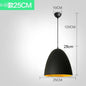 Nordic Industrial Black Pendant Lamp - E27 Retro Hanging Light for Dining & Commercial Spaces