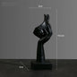 Resin Abstract Mask Statues European Miniature Figurines for Interior Home Office Study Desktop Figure Ornament Decor Gift