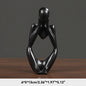 Thinker Figurine Statue Abstract Yoga Figurine Resin Handmade Crafts Sculpture Home Decor Interior Office Desktop Ornaments
