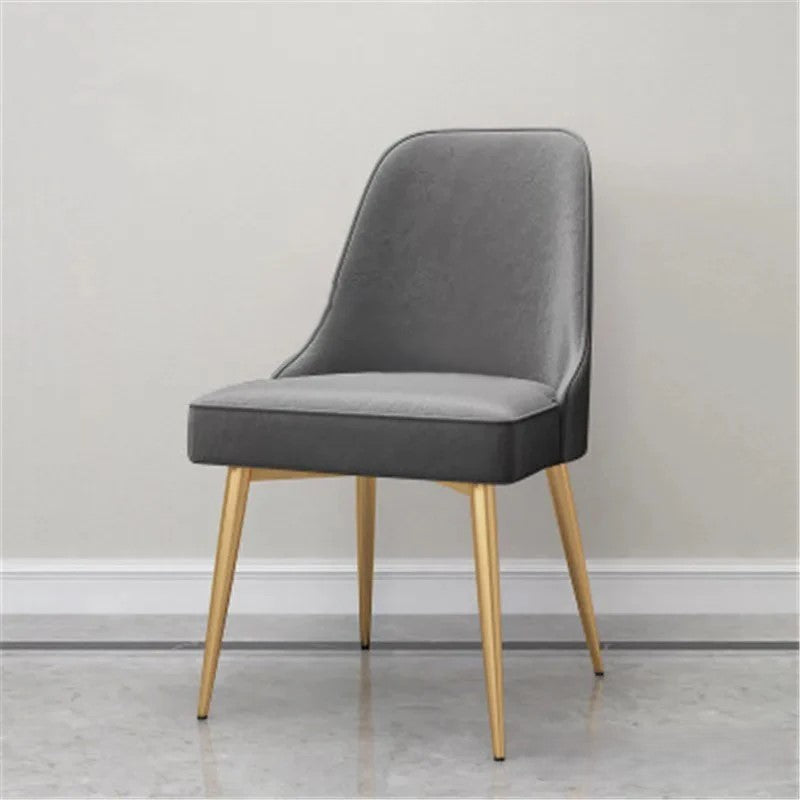 Modern Furniture Dining Chairs Luxury Restaurant Kitchen Chair Minimalist Leisure Home Living Room Balcony Iron Backrest Chair
