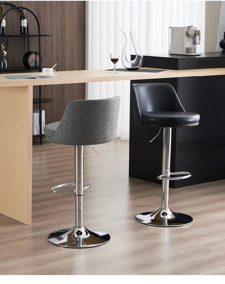 Modern Bar Stools Adjustable Swivel Bar Chairs Lift Height Kitchen Counter Dining Chairs Home Office Furniture