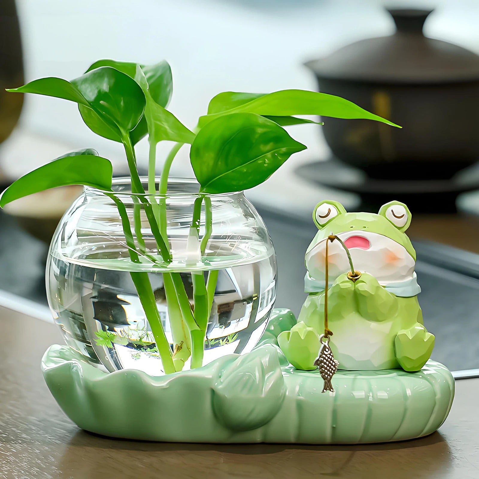 Hydroponic Vase Cute Decorative Vase for Centerpieces Aesthetic Decor for Living Room Home