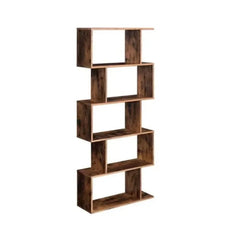 Oak Vintage European Library Wall Bookshelf - Classic Public Library Style