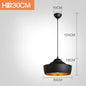 Nordic Industrial Black Pendant Lamp - E27 Retro Hanging Light for Dining & Commercial Spaces