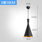 Nordic Industrial Black Pendant Lamp - E27 Retro Hanging Light for Dining & Commercial Spaces