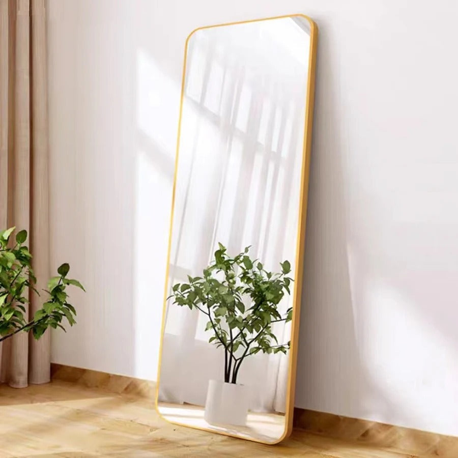 Stylish Full - Length Mirrors - Oval & Custom Shapes Ideal For Bedroom & Living Room, Aluminum Frame
