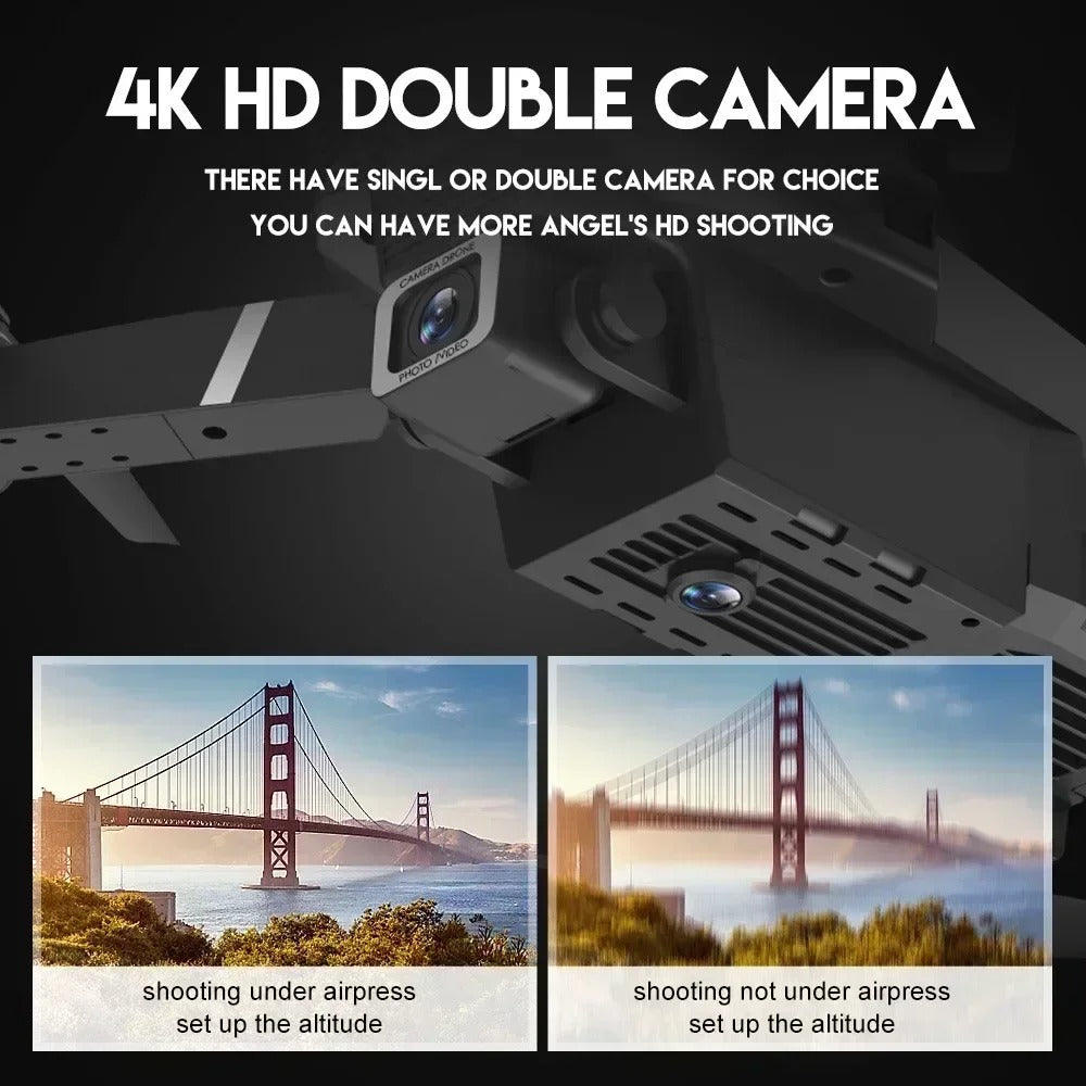 Digi E88 Pro Drone with HD Camera, Foldable & Lightweight, Altitude Hold