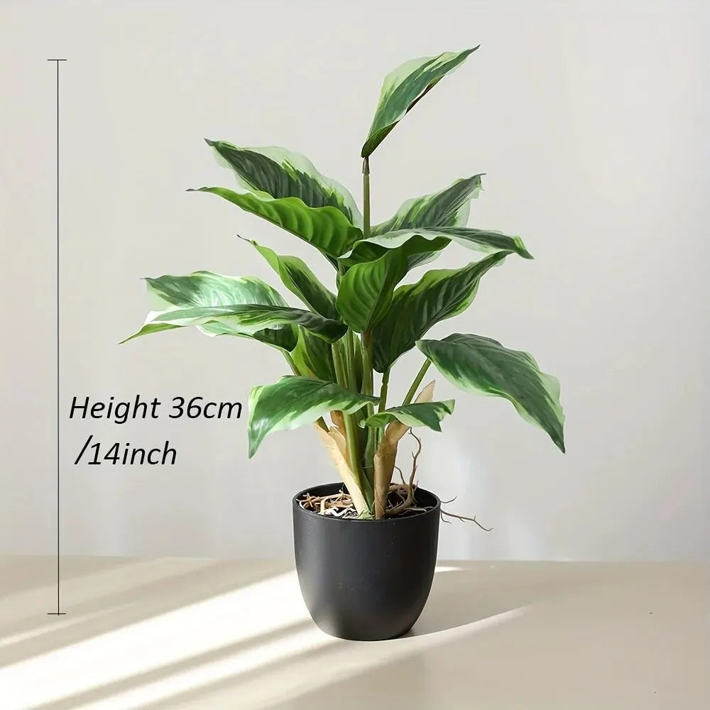 Simulated Green Potted Plants, Home Decoration Fake Trees, Outdoor Garden Decoration Artificial Plants