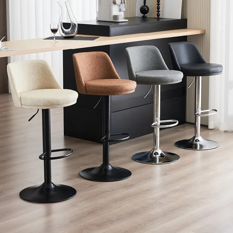 Modern Bar Stools Adjustable Swivel Bar Chairs Lift Height Kitchen Counter Dining Chairs Home Office Furniture