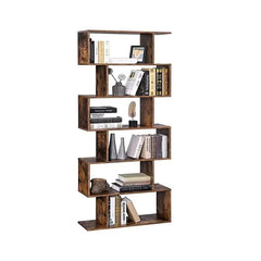 Oak Vintage European Library Wall Bookshelf - Classic Public Library Style