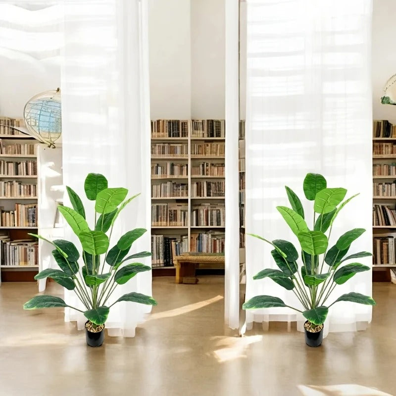 1Pcs Artificial Banana Leaf Tree Simulation Green Plant for Living Room Bedroom Floor Decoration - No Pot