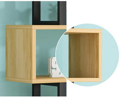 Multi-Layer Iron Bookshelf - Simple Floor Standing Living Room Partition & Display Rack