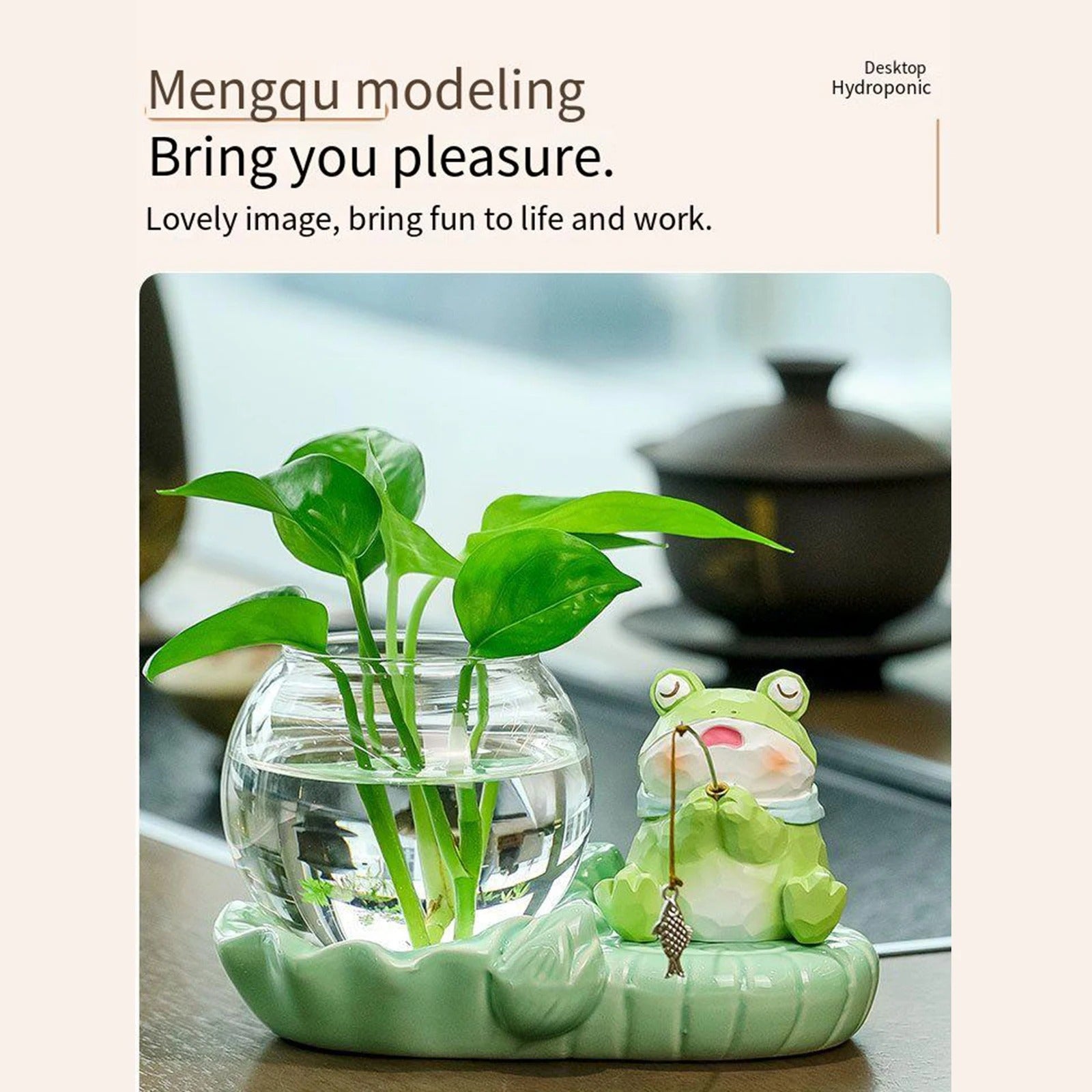 Hydroponic Vase Cute Decorative Vase for Centerpieces Aesthetic Decor for Living Room Home