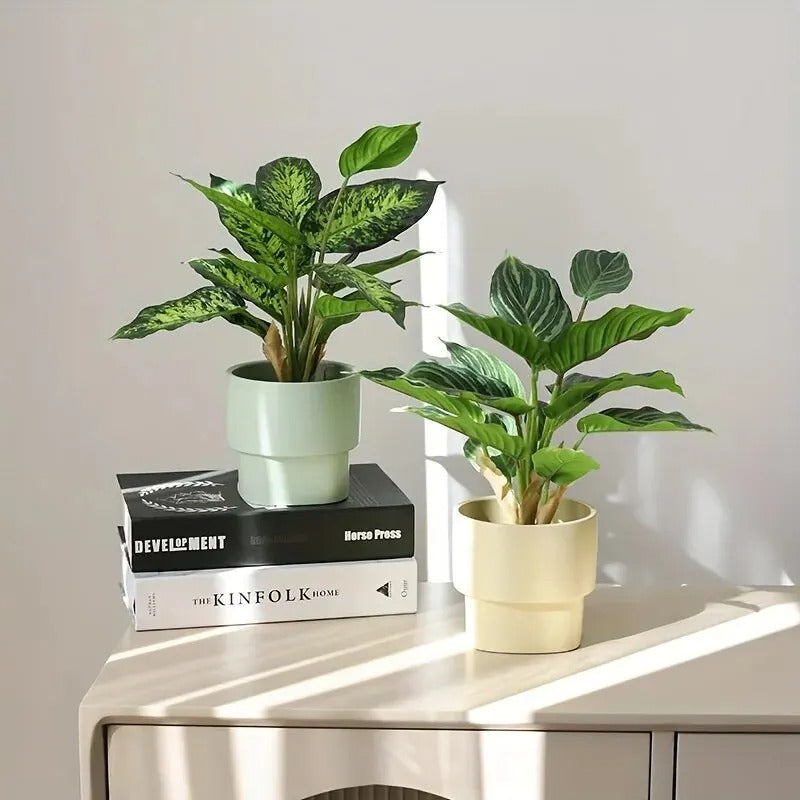 Simulated Green Potted Plants, Home Decoration Fake Trees, Outdoor Garden Decoration Artificial Plants