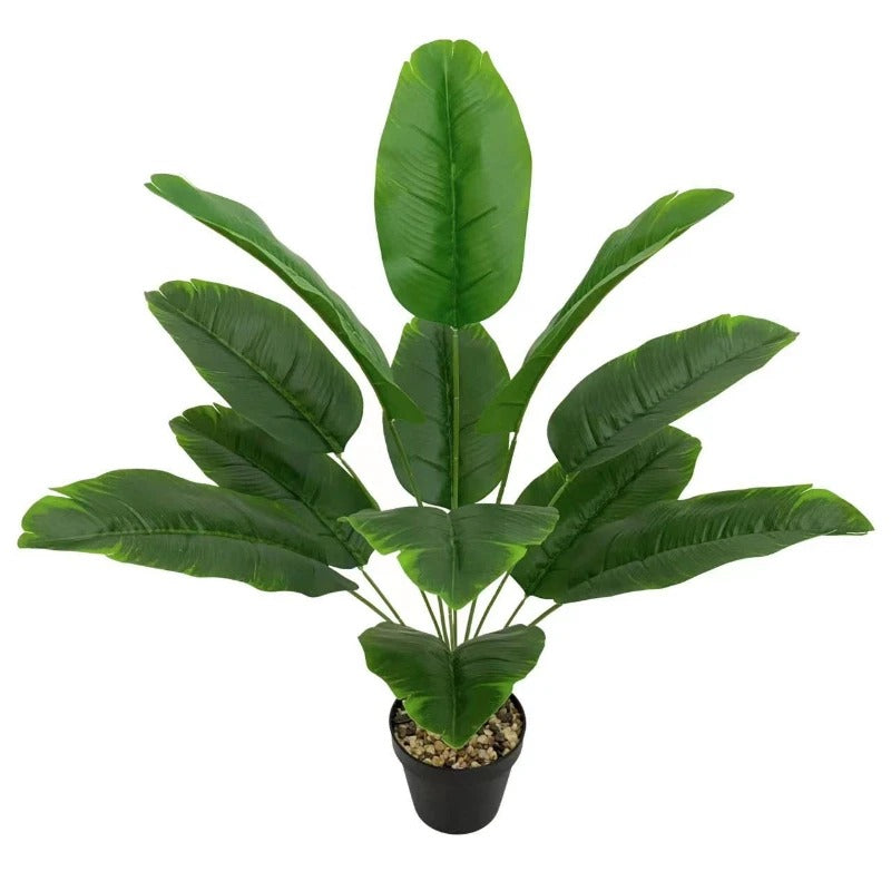 1Pcs Artificial Banana Leaf Tree Simulation Green Plant for Living Room Bedroom Floor Decoration - No Pot