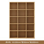 Modern Solid Wood Bookshelf - Vertical Wall & Floor Display System