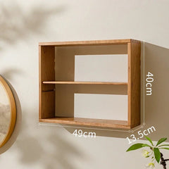 Yanpu Cherry Wood Display Shelf - Traditional Mortise & Tenon Craftsmanship