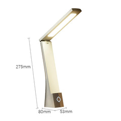 Foldable LED Desk Lamp with Eye Protection - Dual Power Study Light