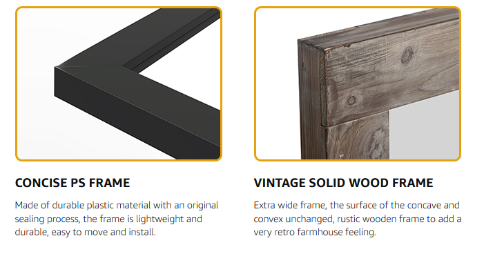 Stylish Full - Length Mirrors - Oval & Custom Shapes Ideal For Bedroom & Living Room, Aluminum Frame